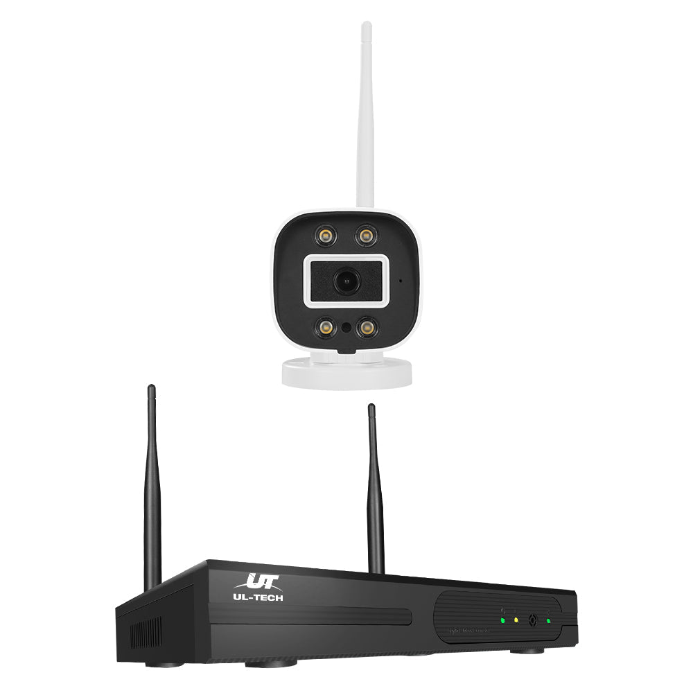 UL-tech Wireless CCTV Security System 8CH NVR 3MP 8 Square Cameras 1TB-2